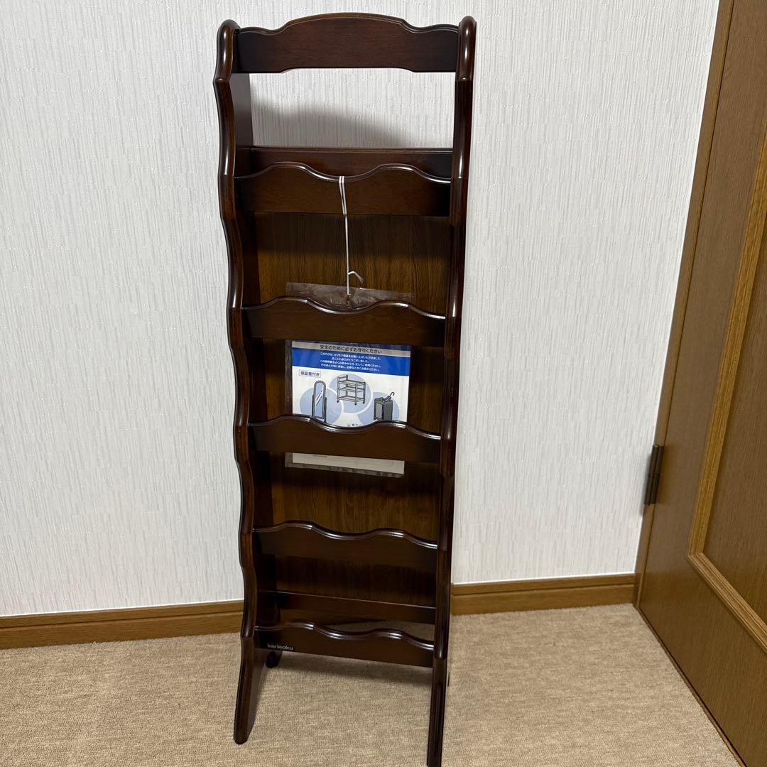 カリモク家具コロニアルスリッパラックウォールナット　アンティーク COLONIAL（カリモク家具） カリモク コロニアル スリッパラック 木製