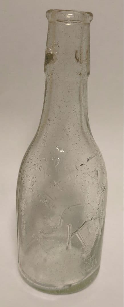 エンボス加工 牛乳瓶 専用 名糖牛乳瓶 エルビー ガラス瓶 レトロ アンティーク /SN198