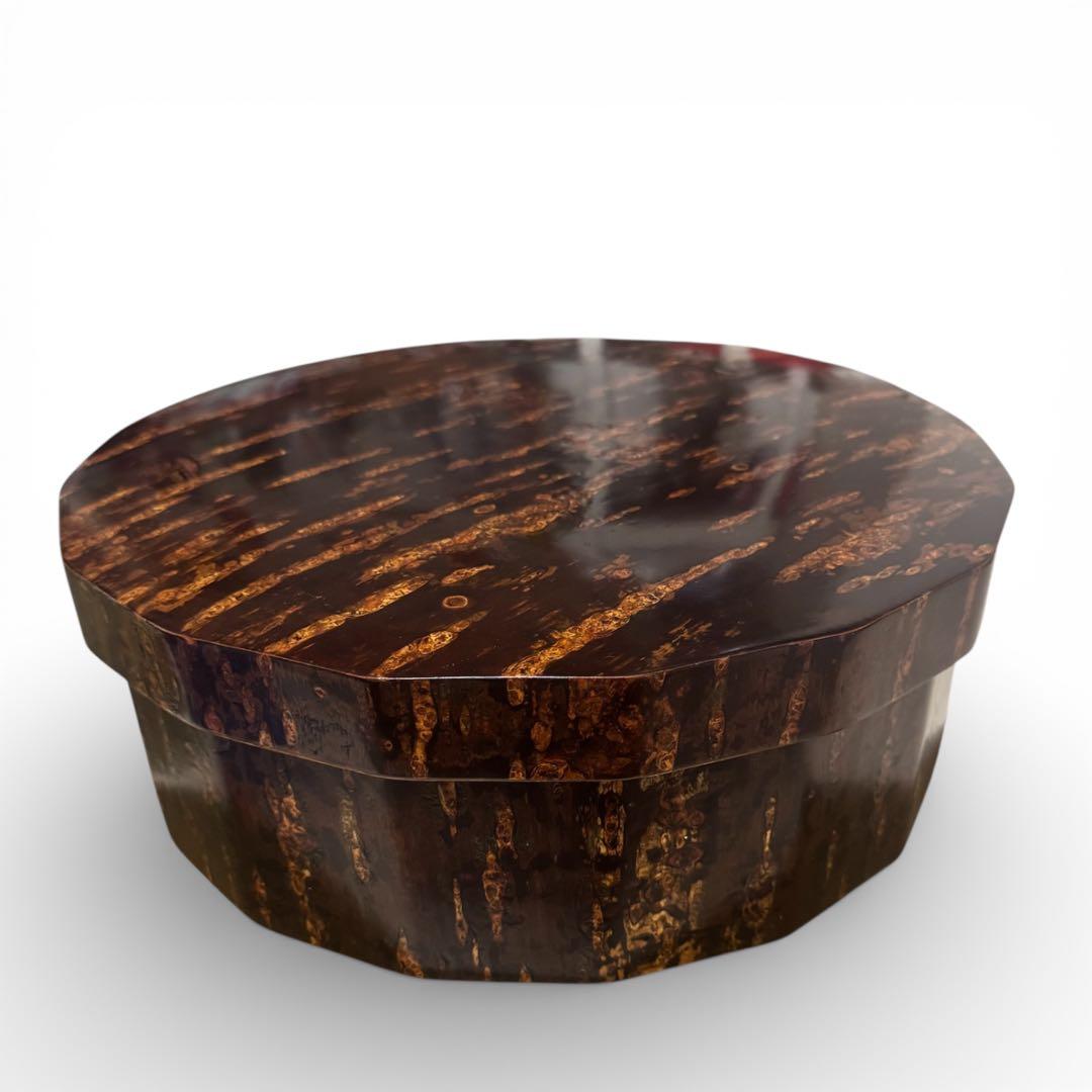 伝統工芸 樺細工 桜皮細工 小箱 小物入れ 整理箱 茶飲み入れ