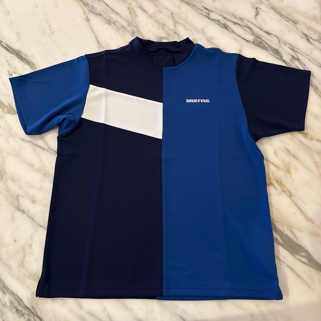 m*c様 美品　ブリーフィングゴルフ パッチワーク モックネックシャツ　ネイビー BRIEFING GOLF］別注ハイネックシャツ – FUNQTEN