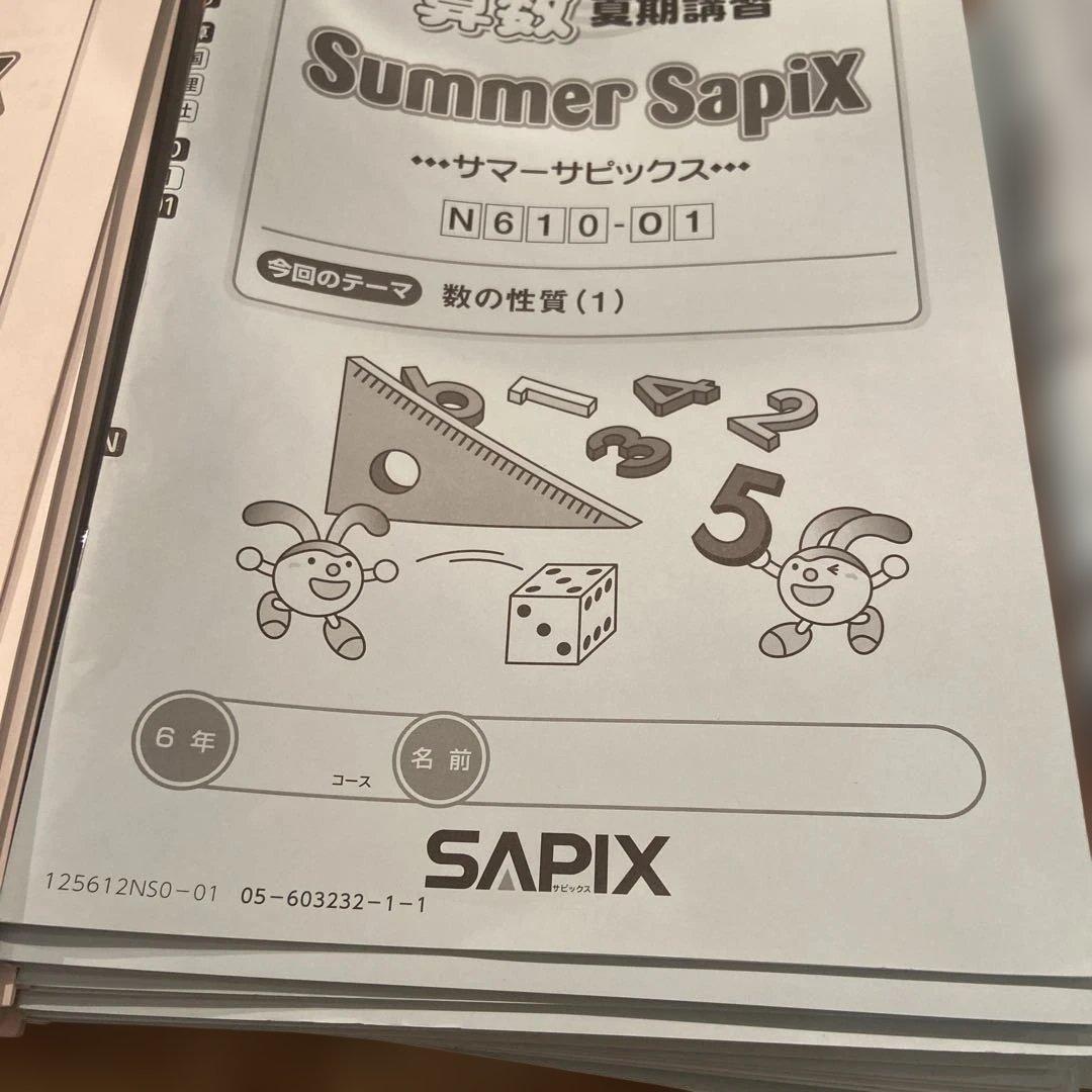SAPIX 算数6年デイリーサピックス 最新 合計62冊 抜けなし - メルカリ