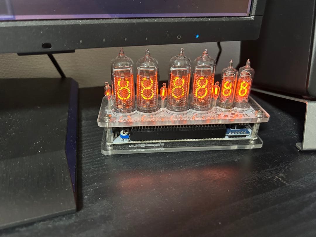 実物　ニキシー管時計 IN-14 IN-16 