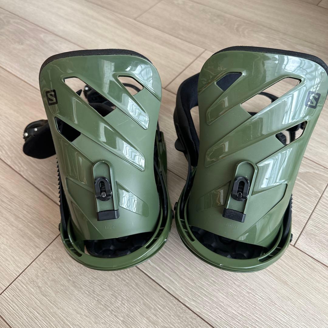 Salomon rhythmスノーボードビンディング オリーブグリーン