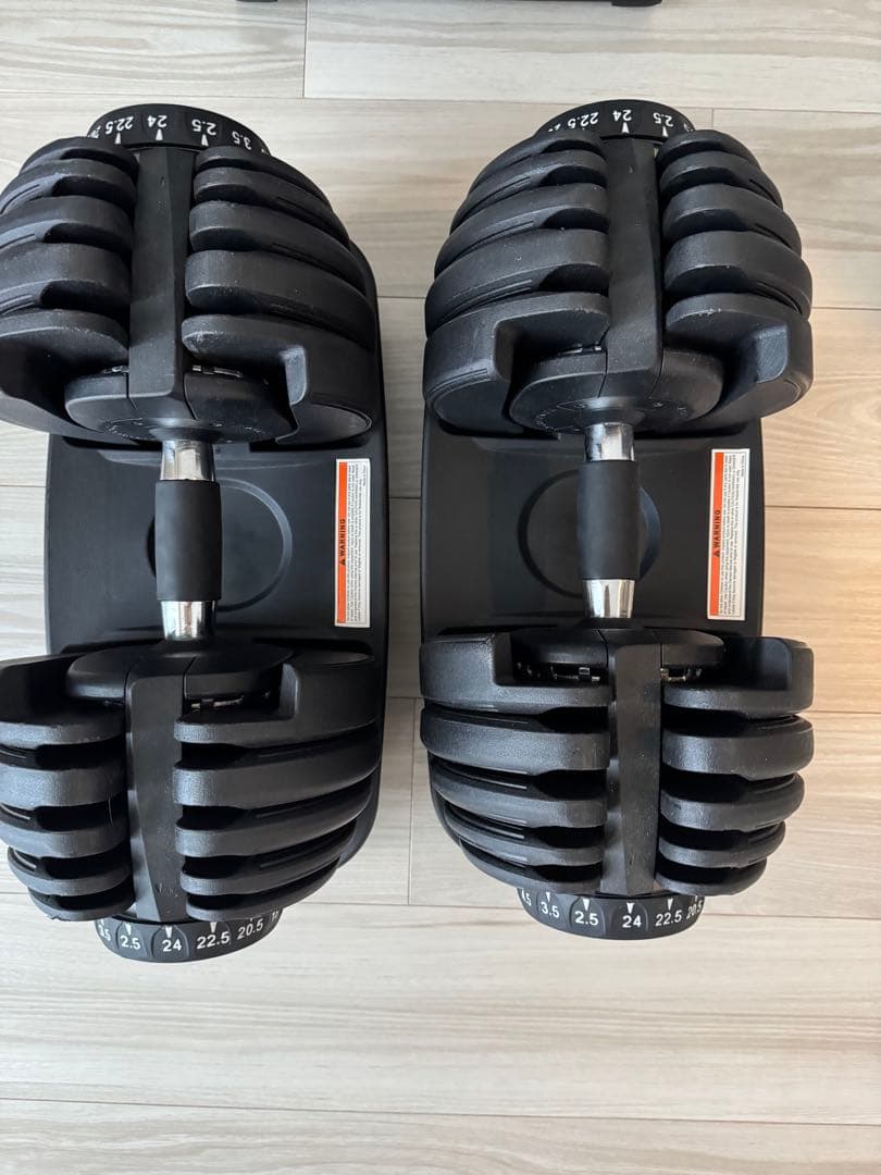 MOJEER ダンベル 可変式 24kg アジャスタブルダンベル 2個セット