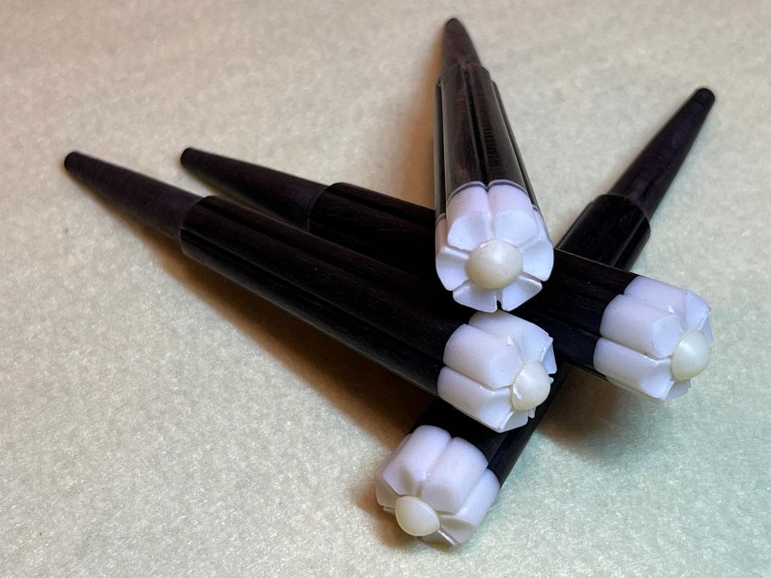 kaz009tatti　沖縄三線用　黒檀カラクイ　梅型 三味線 No.17【最高級】南洋黒檀真壁型 奄美三味線 | 福盛堂 三味線