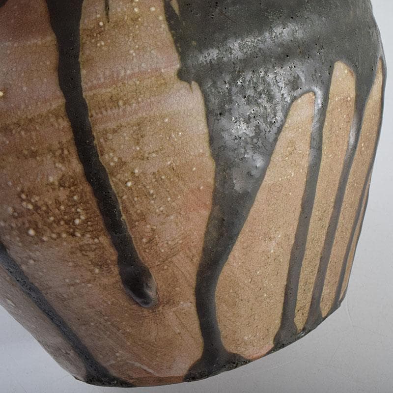 北大路魯山人作 織部焼 壷 時代箱 M R9375H