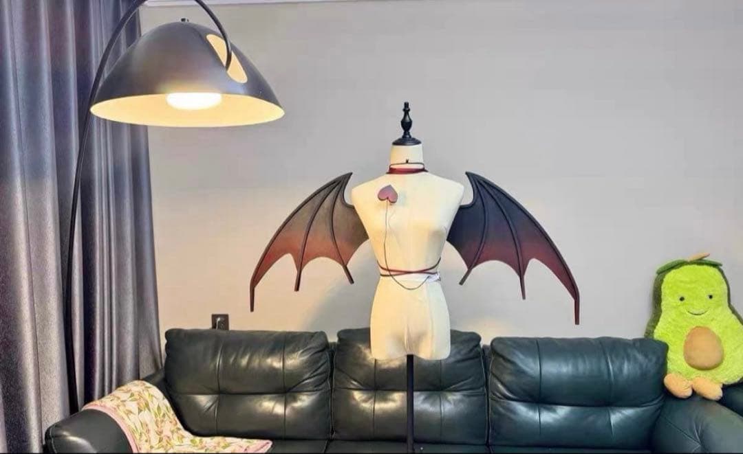 コスプレ用大型羽根 月兎/天使/ロリータ ハンドメイド可動式 大きな 翼