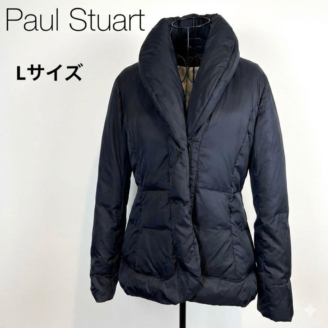 極美品 ポールスチュアート女優襟　ダウンジャケット L 三陽商会 ブラック8