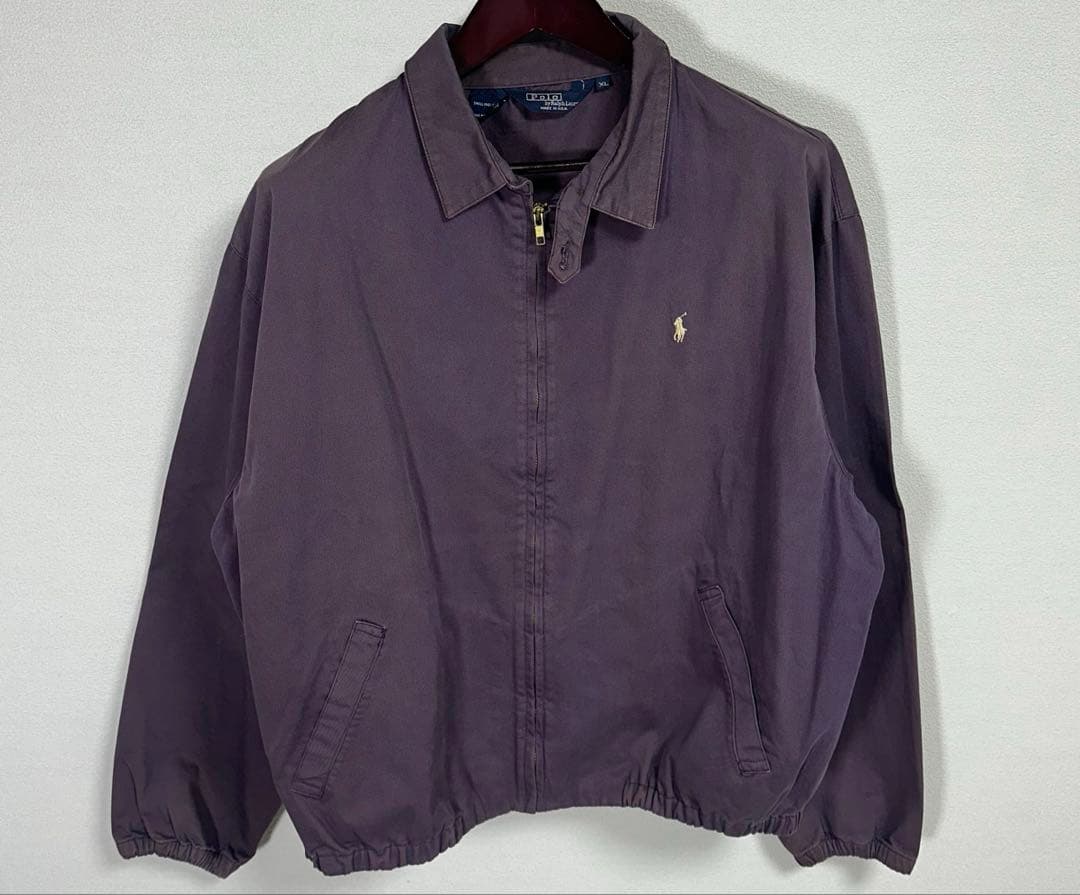 希少 USA製 80s 90s ラルフローレン スウィングトップ フェード 古着