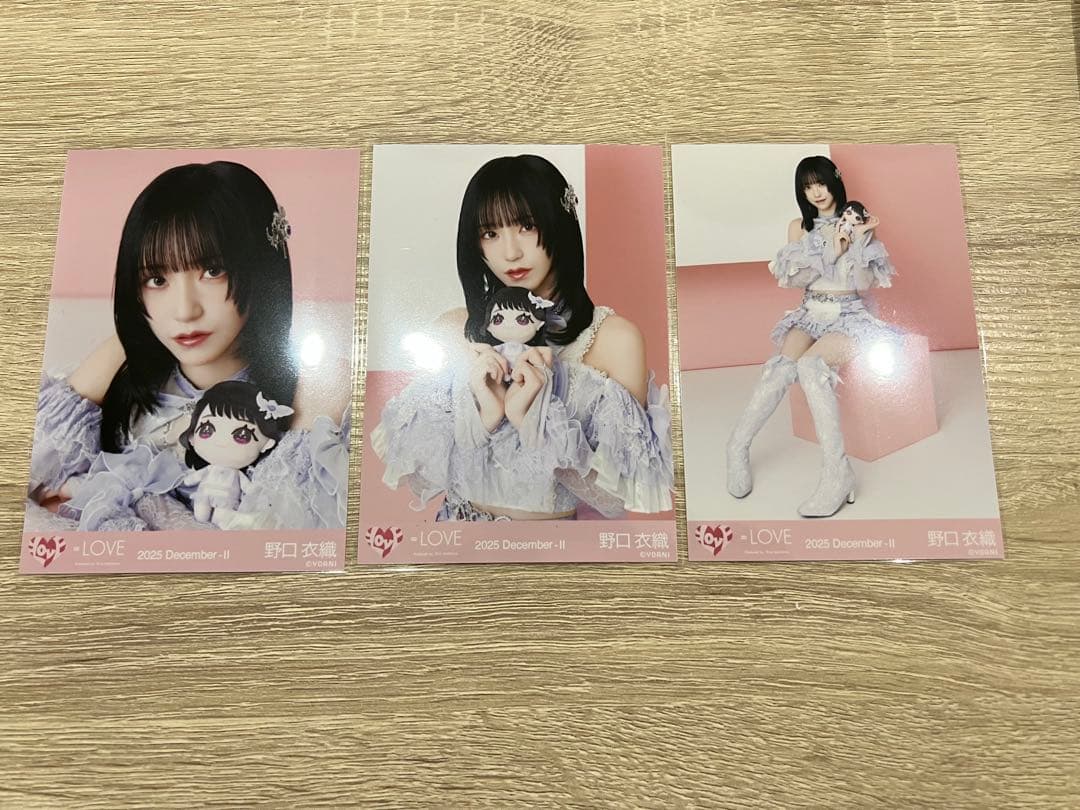 LOVE イコラブ 生写真 野口衣織 モーリー3 コンプ - メルカリ