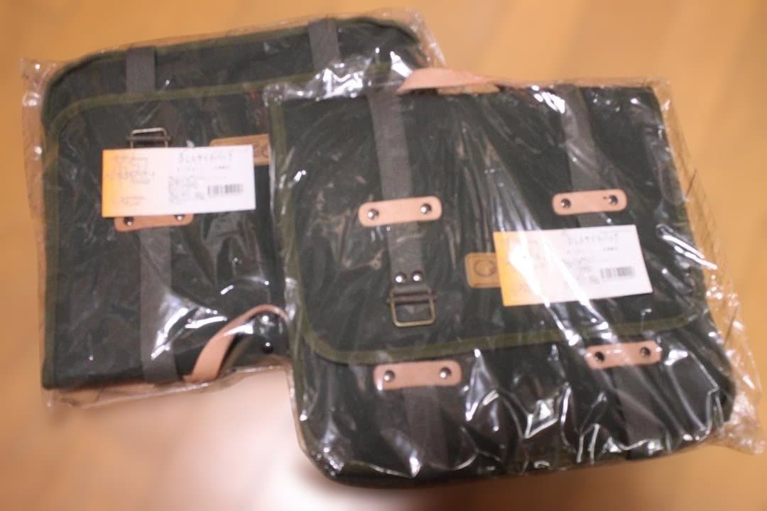 オーストリッチ　DLX　サイドバッグ×２個　グリーン　ランドナー　自転車