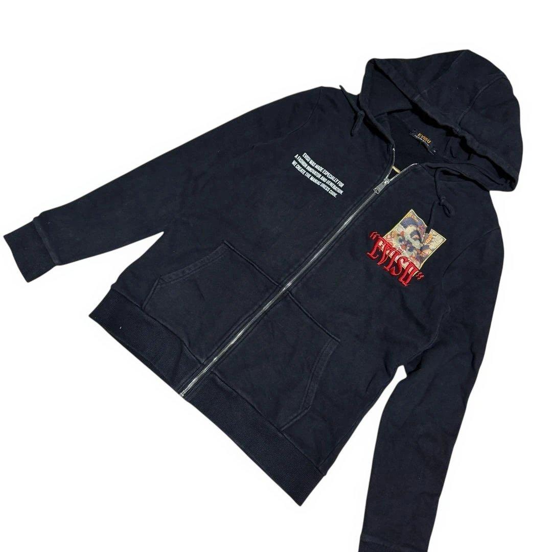 エビス EVISU フルジップパーカー 黒 L - メルカリ