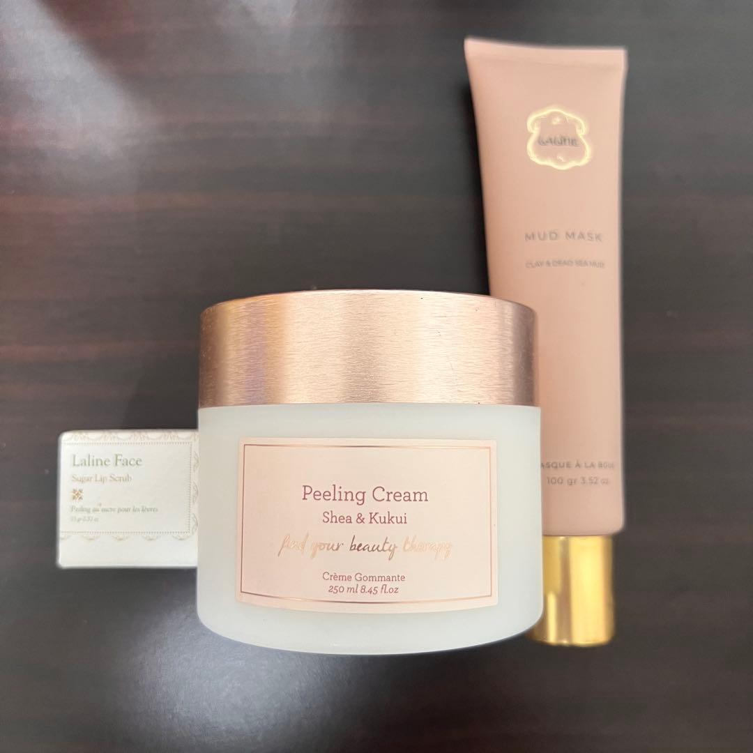 Laline 新品ピーリングクリーム シア&ククイ　マッドマスク　リップスクラブ