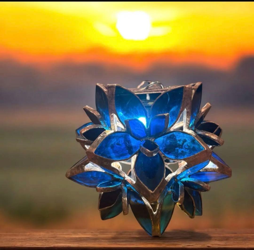 SAKURAシェード スカイブルー 802PRODUCTS ステンドグラス SAKURAシェード AMERICAN SKY（ スカイブルー ）802PRODUCTS シェード