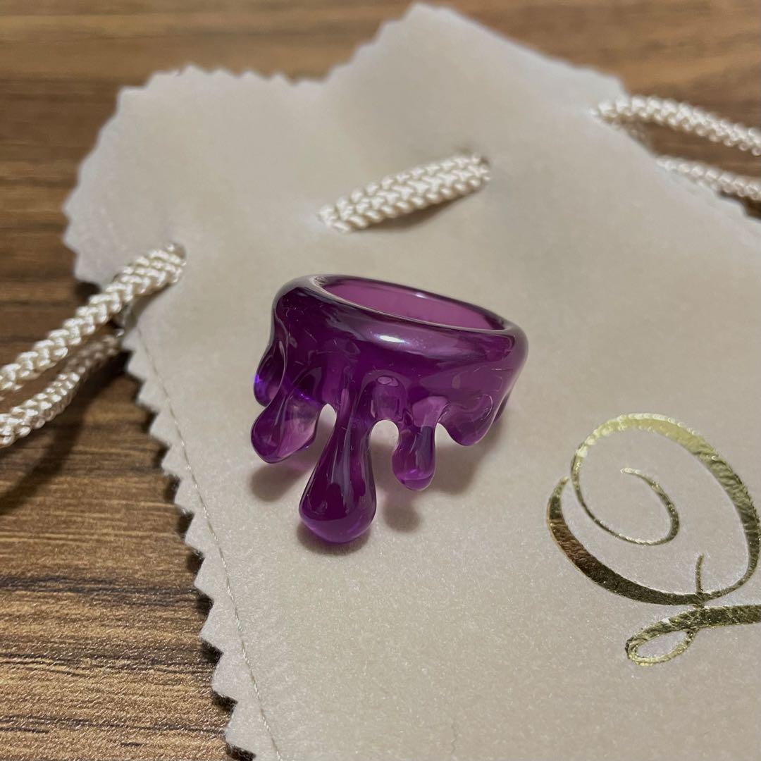 Q-pot. メルトリング (クリアパープル) Lサイズ メルトリング (クリアパープル) | Q-pot. ONLINE SHOP