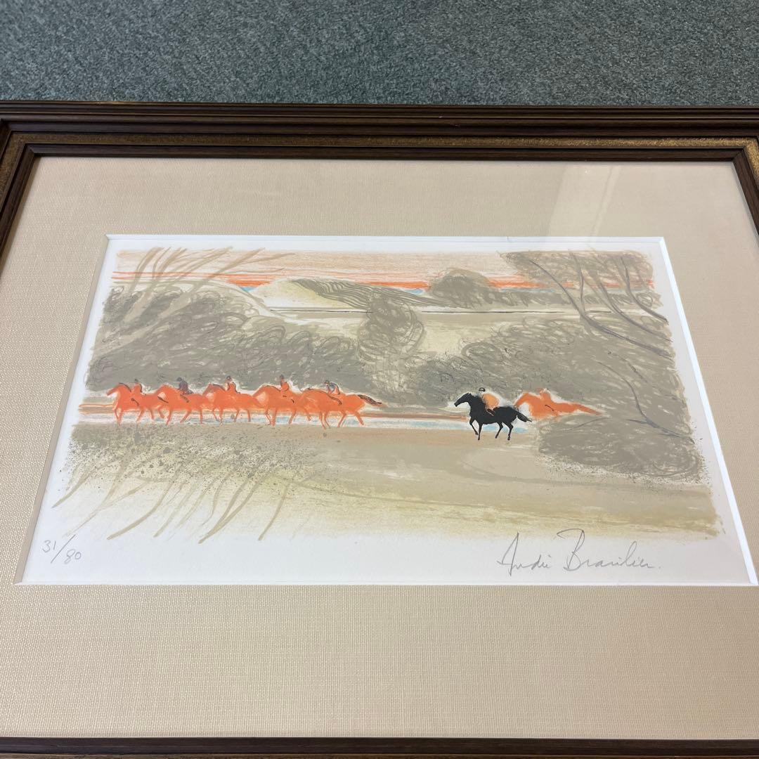 美品・レア】アンドレブラジリエのリトグラフ 珊瑚色の隊列 - メルカリ