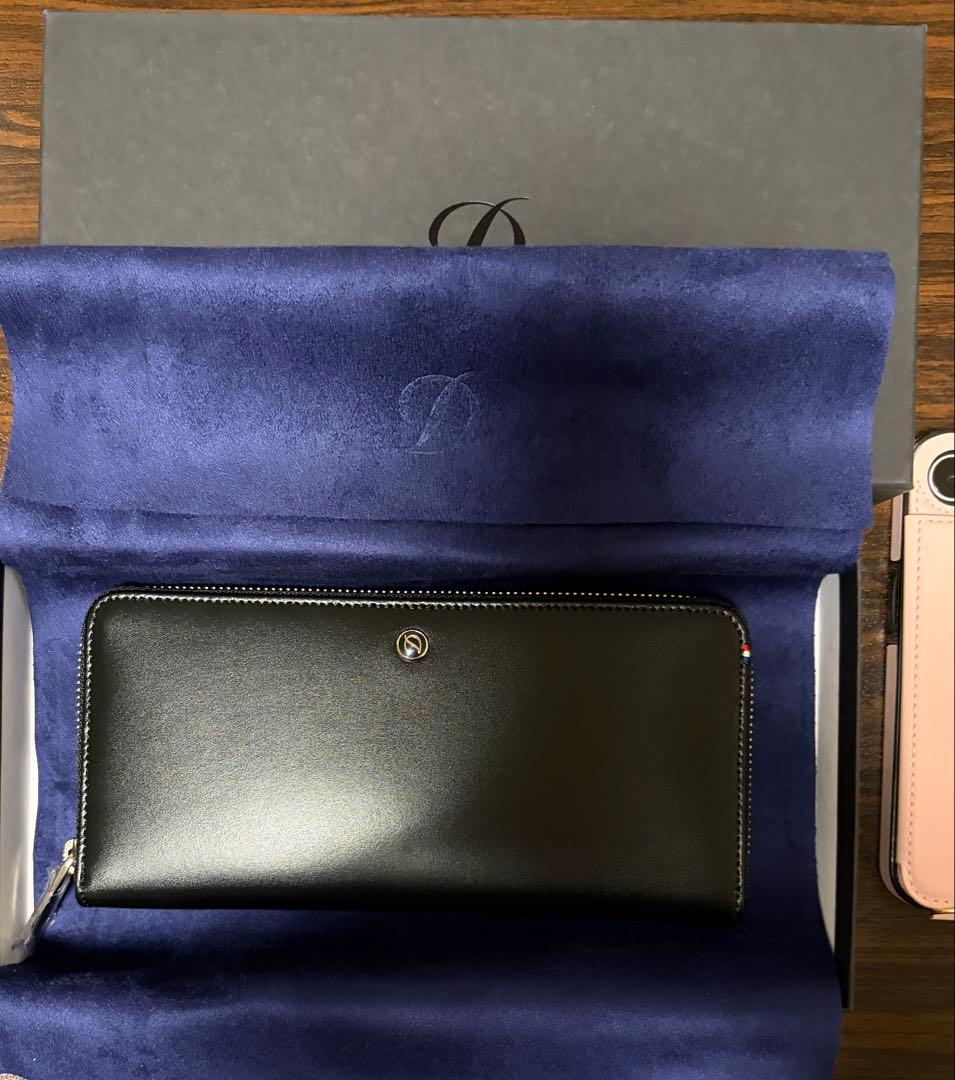 【新品】ブラックレザー 長財布