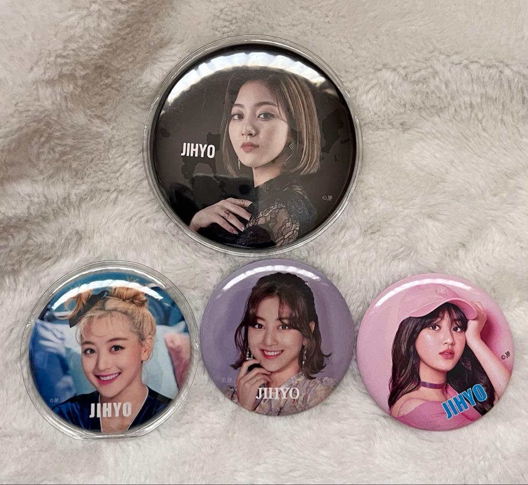 TWICE Jihyo 缶バッジ 4個セット ジヒョ - メルカリ