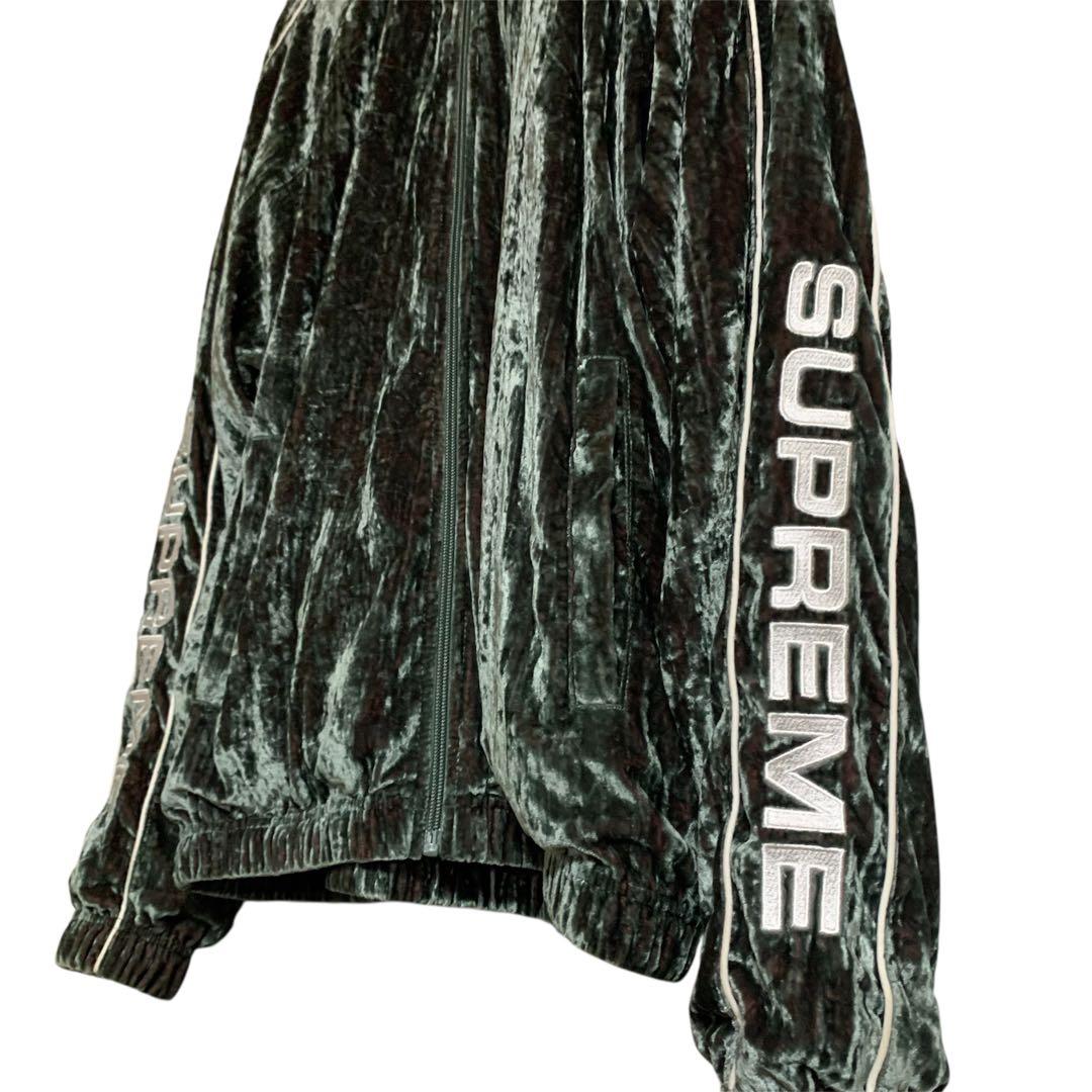 ジャケット・アウター SUPREME 23AW Crushed Velvet Track Jacket