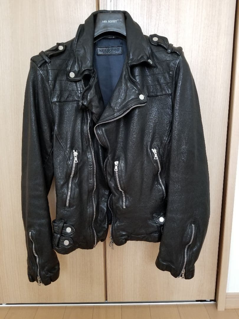 NEIL BARRETT (ニールバレット)ダブルライダースジャケット ブラックバレットバイニールバレットBLACKBARRETT by Neil Barrett