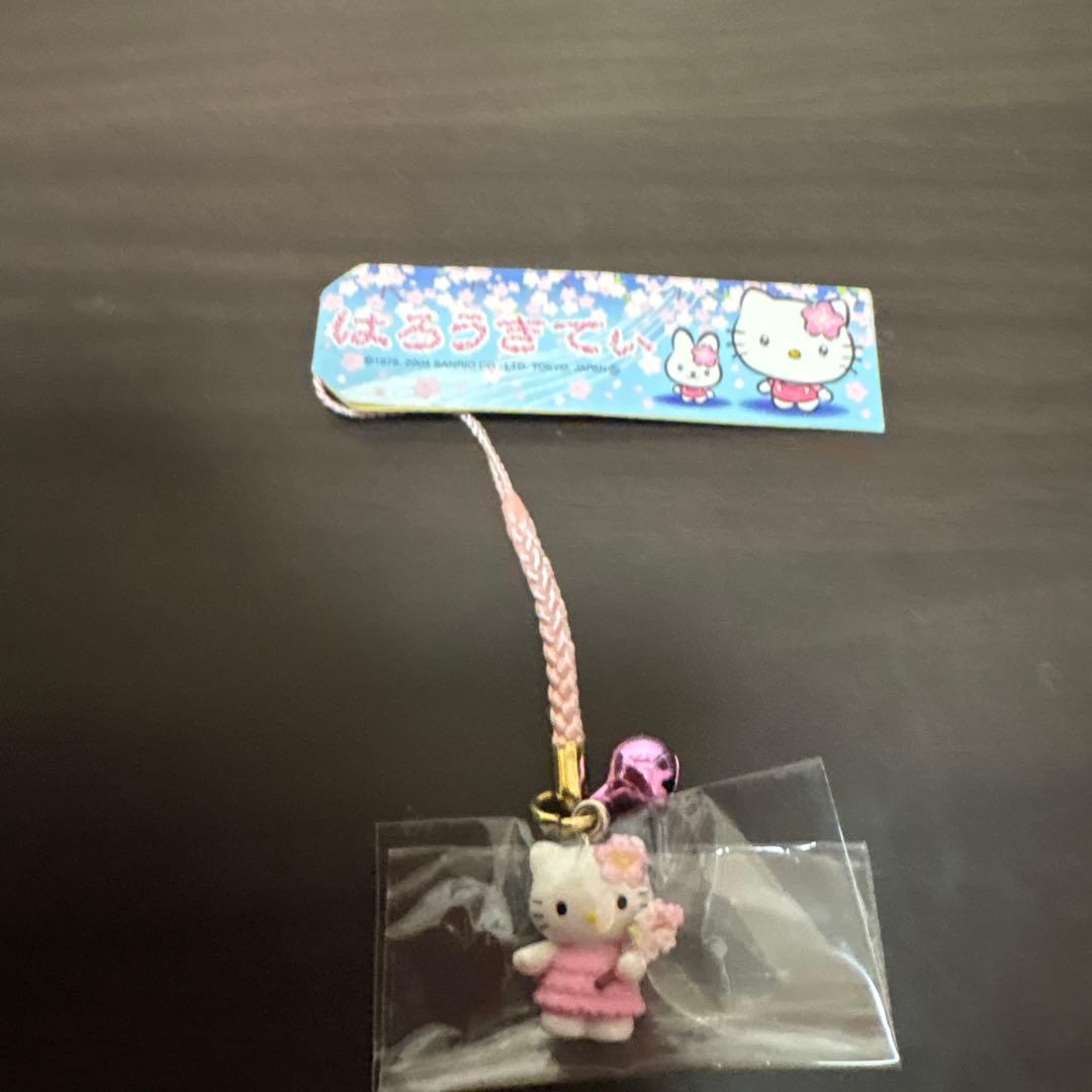 ハローキティ 桜デザイン 根付 ご当地キティ