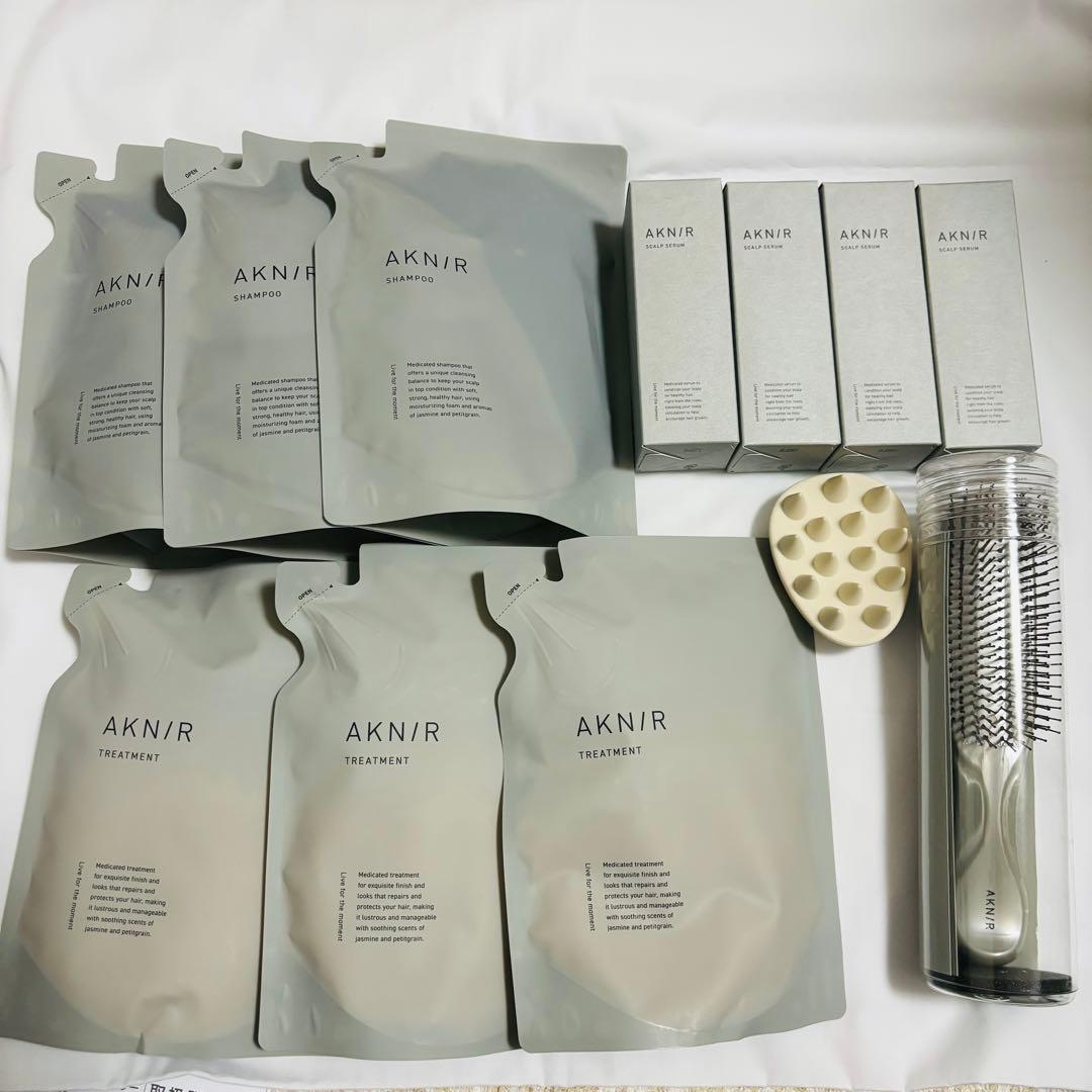 AKNIR シャンプー トリートメント 詰め替え 薬用ヘアスカルプセラム ブラシ シャンプーブラシ｜AKNIR（アクニー） 公式オンラインサイト