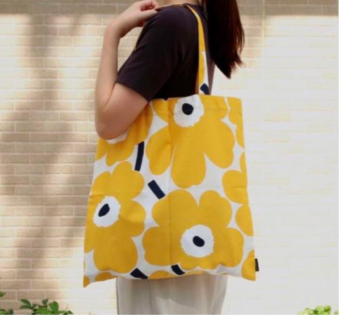 ✈︎新品未使用＆希少✈︎マリメッコ　marimekko エコバッグ　トートバッグ cds-r_m73877-49