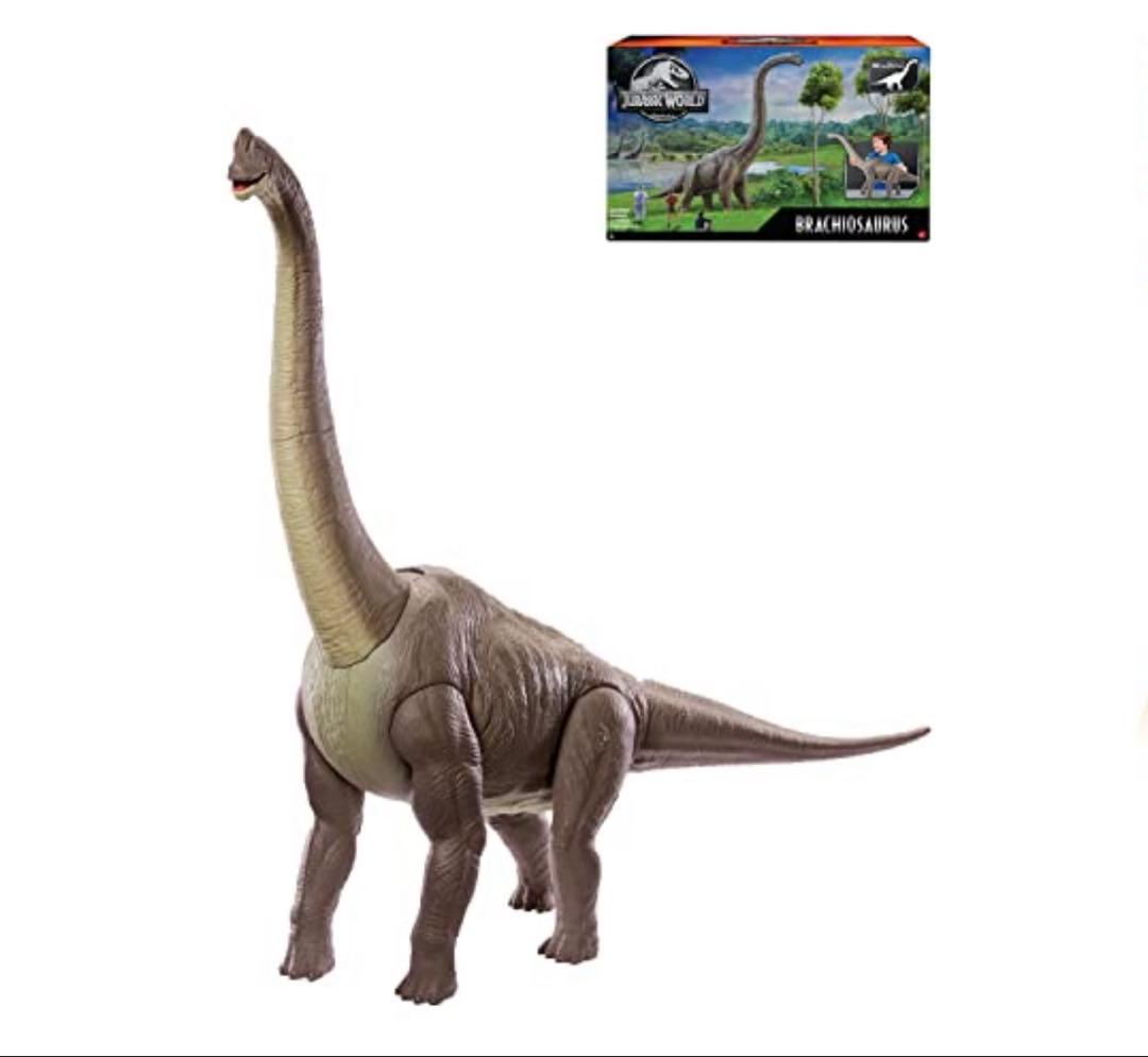 【新品未使用】マテル　ブラキオサウルス　ジュラシックワールド