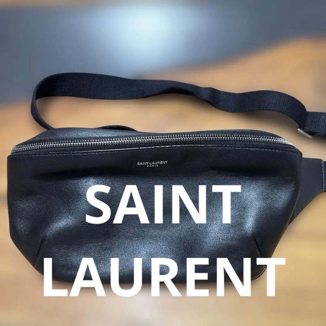 SAINT LAURENT ブラック ボディバッグ