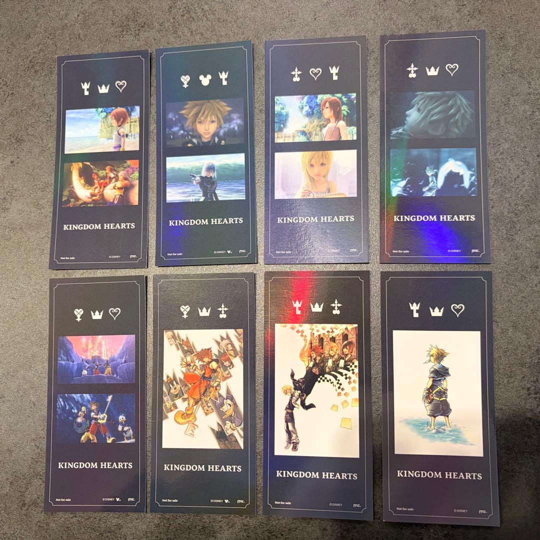 キングダムハーツ ロフト 購入特典 ホログラム ブックマーカー 8種類