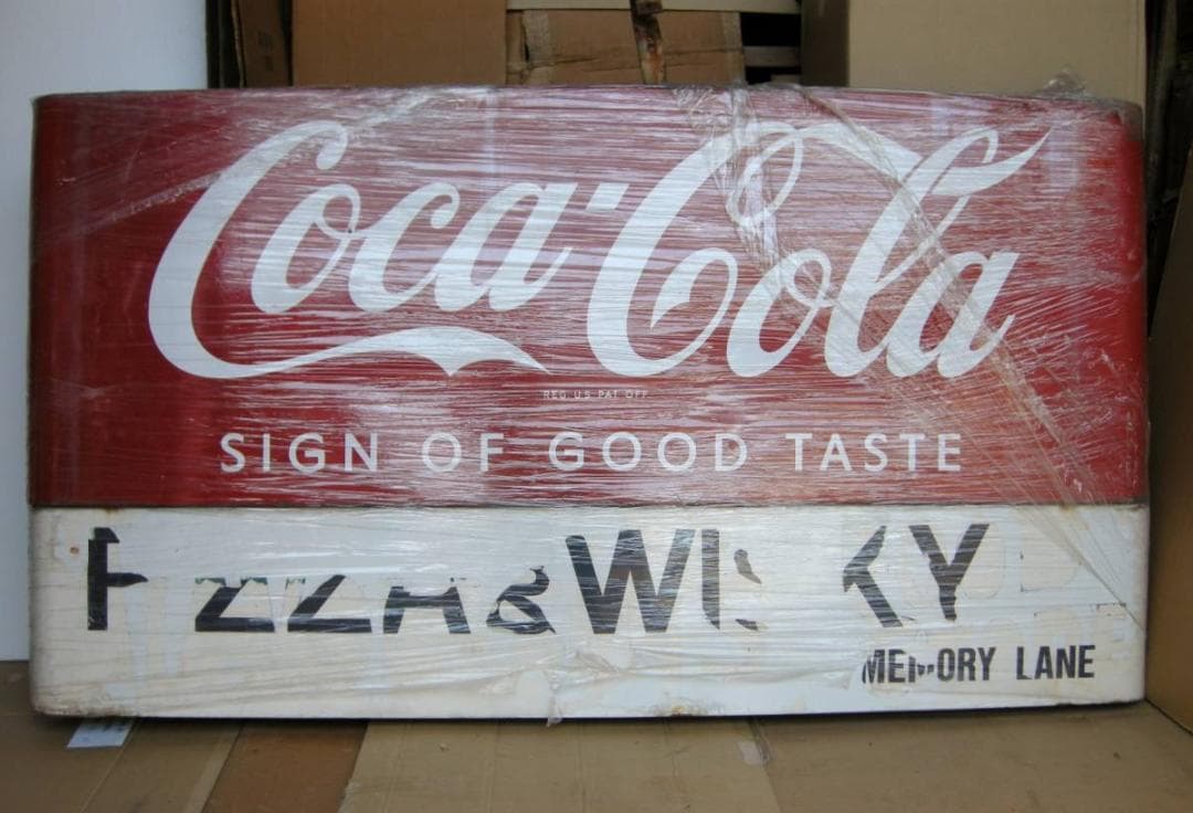 *ＢＩＧ　コカ・コーラ　【ホーロー/アール 両面看板】　ビンティージ・レア- Yahoo!オークション - コカ・コーラ 看板 昭和レトロ レトロ 当時物 ホ