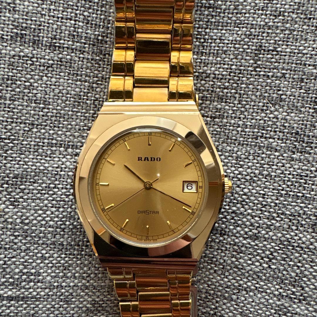 RADO クォーツ ゴールド 大人の魅力　《美品》　稼働品