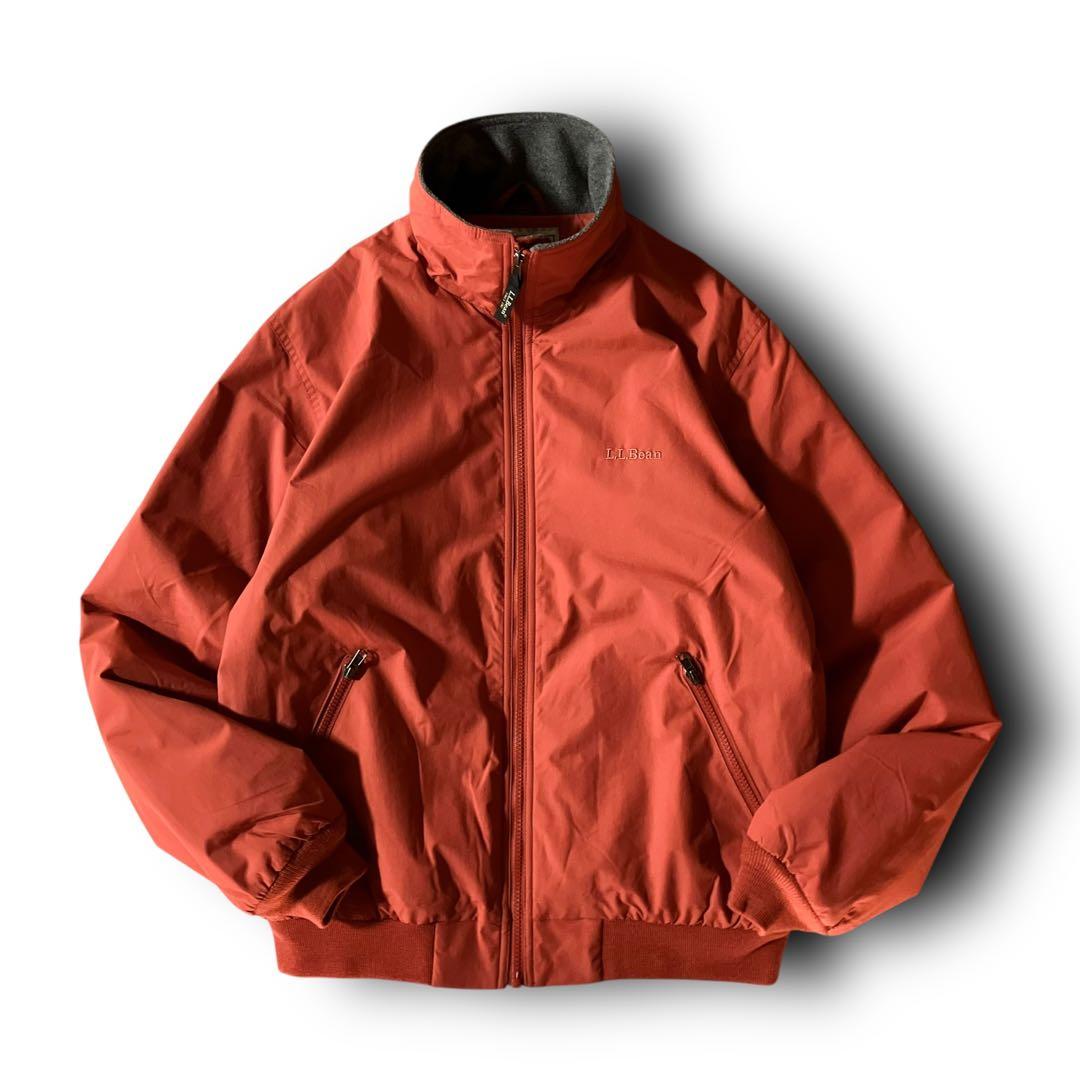 エルエルビーンL.L.Beanウォームアップジャケットフリース希少カラーオレンジ