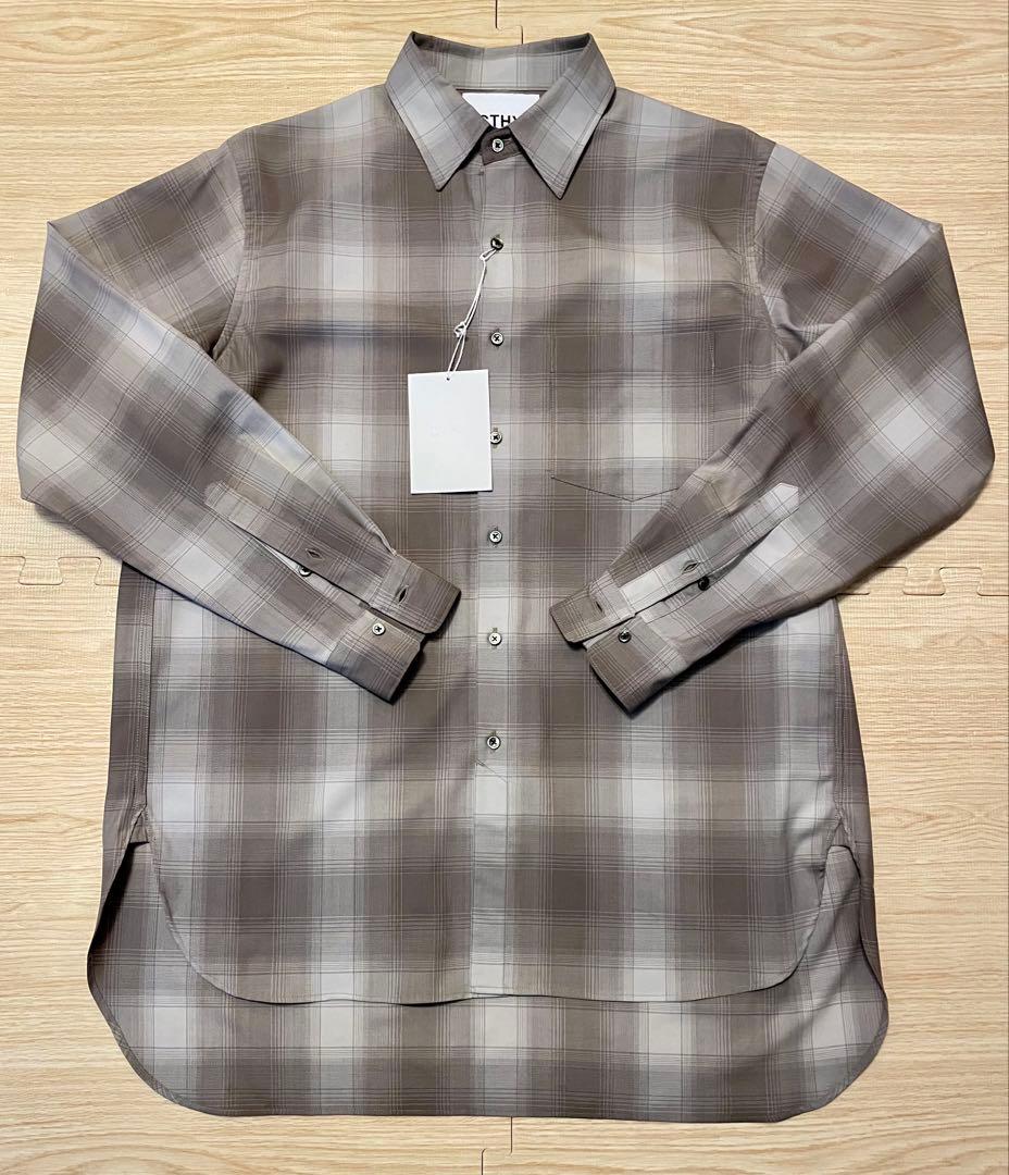 【週末値下】CTHY 尾州ウールシャツ Super140 CHECK 1 未使用