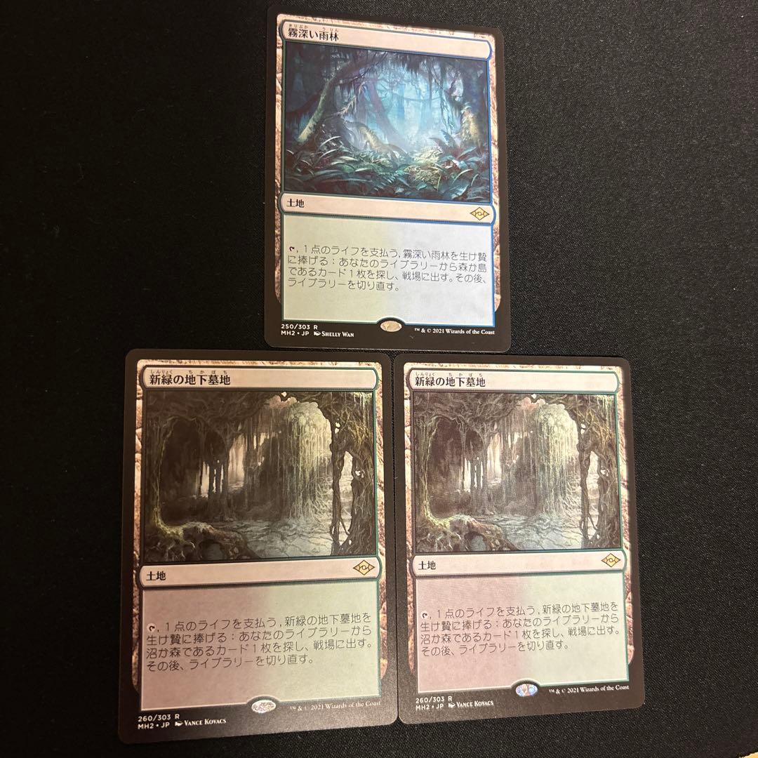 MTG 新緑の地下墓地　霧深い雨林