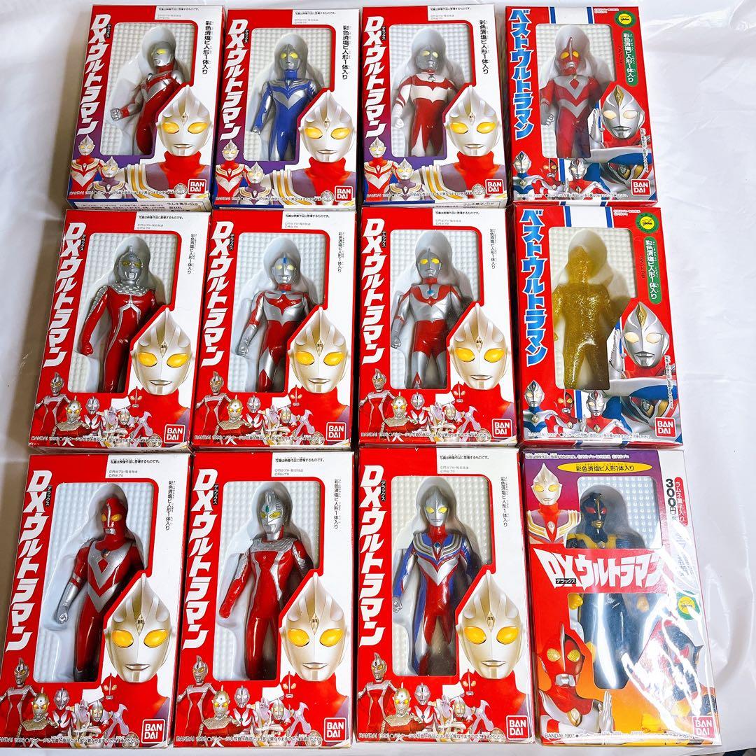【箱付き美品】食玩 DXウルトラマン ソフビフィギュア 全12体セット　送料込み 3体買ってゲット！ソフビおでかけBOXキャンペーン！」開催