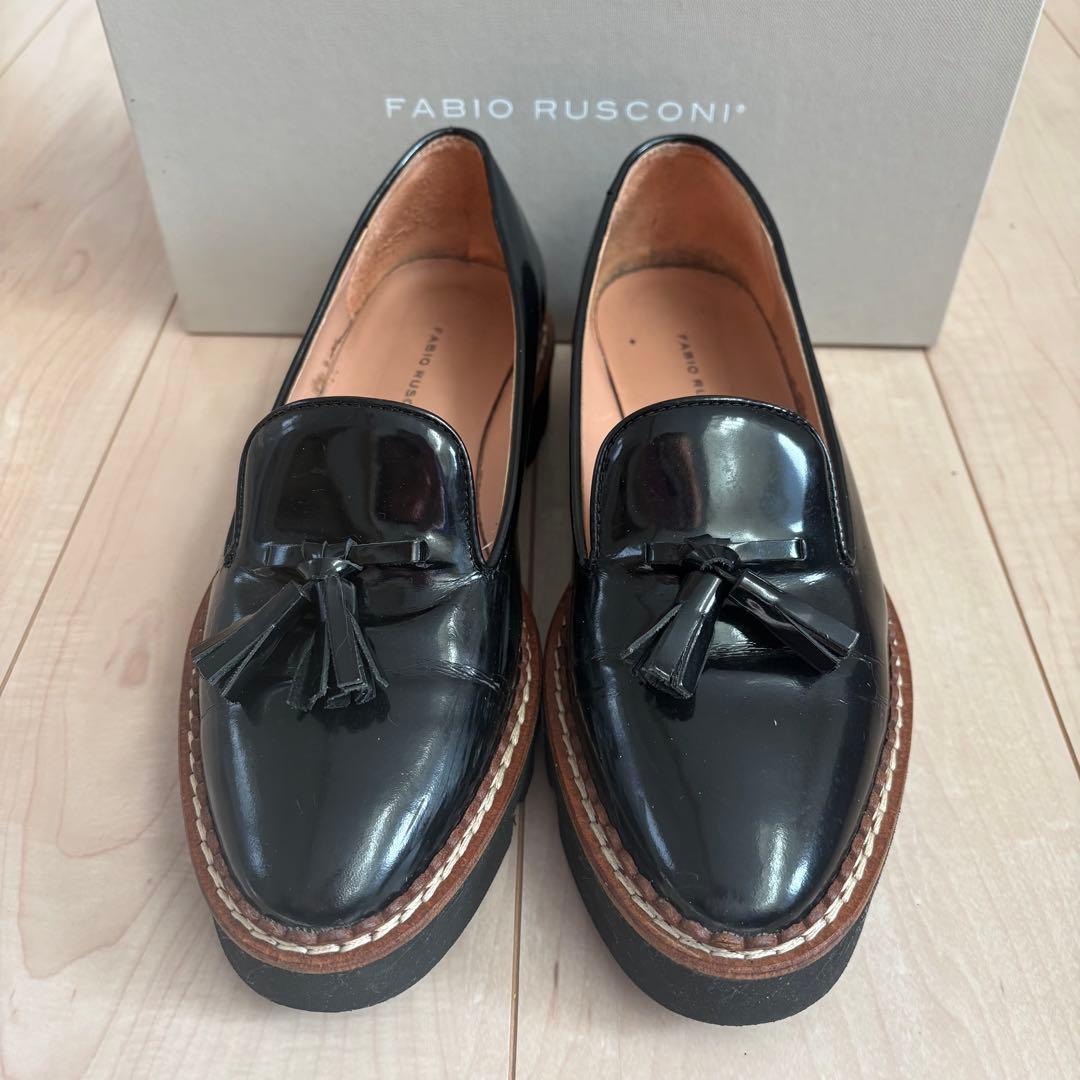 FABIO RUSCONI タッセル ローファー
