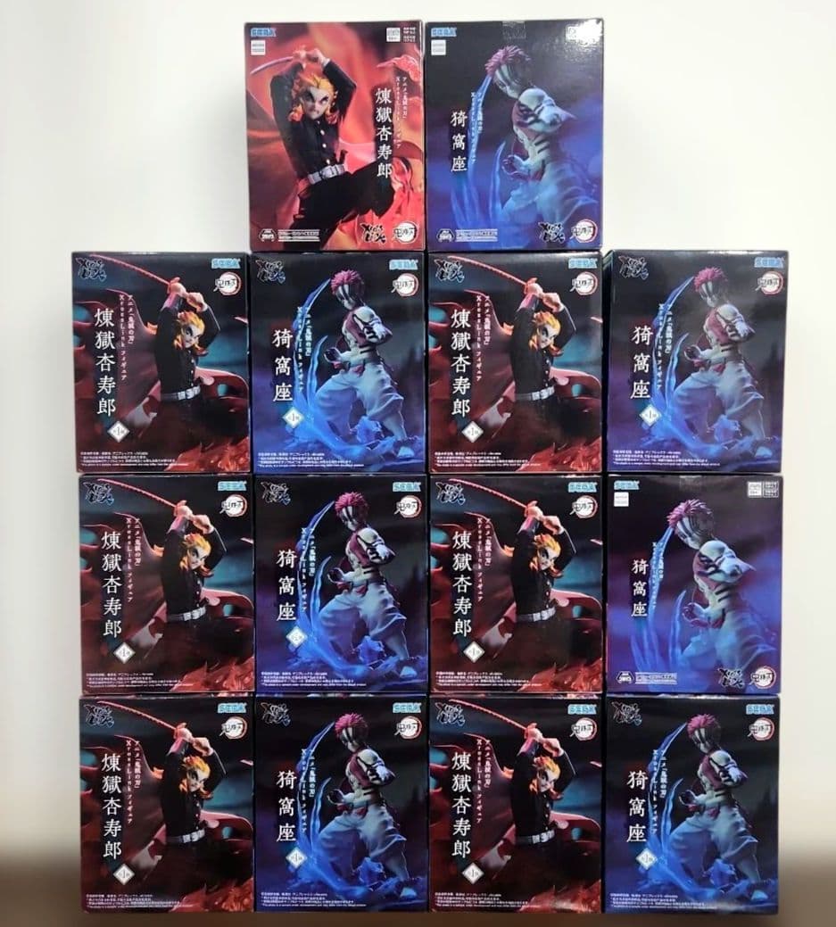 鬼滅の刃 クロスリンク 煉獄杏寿郎 猗窩座 フィギュア　14体セット
