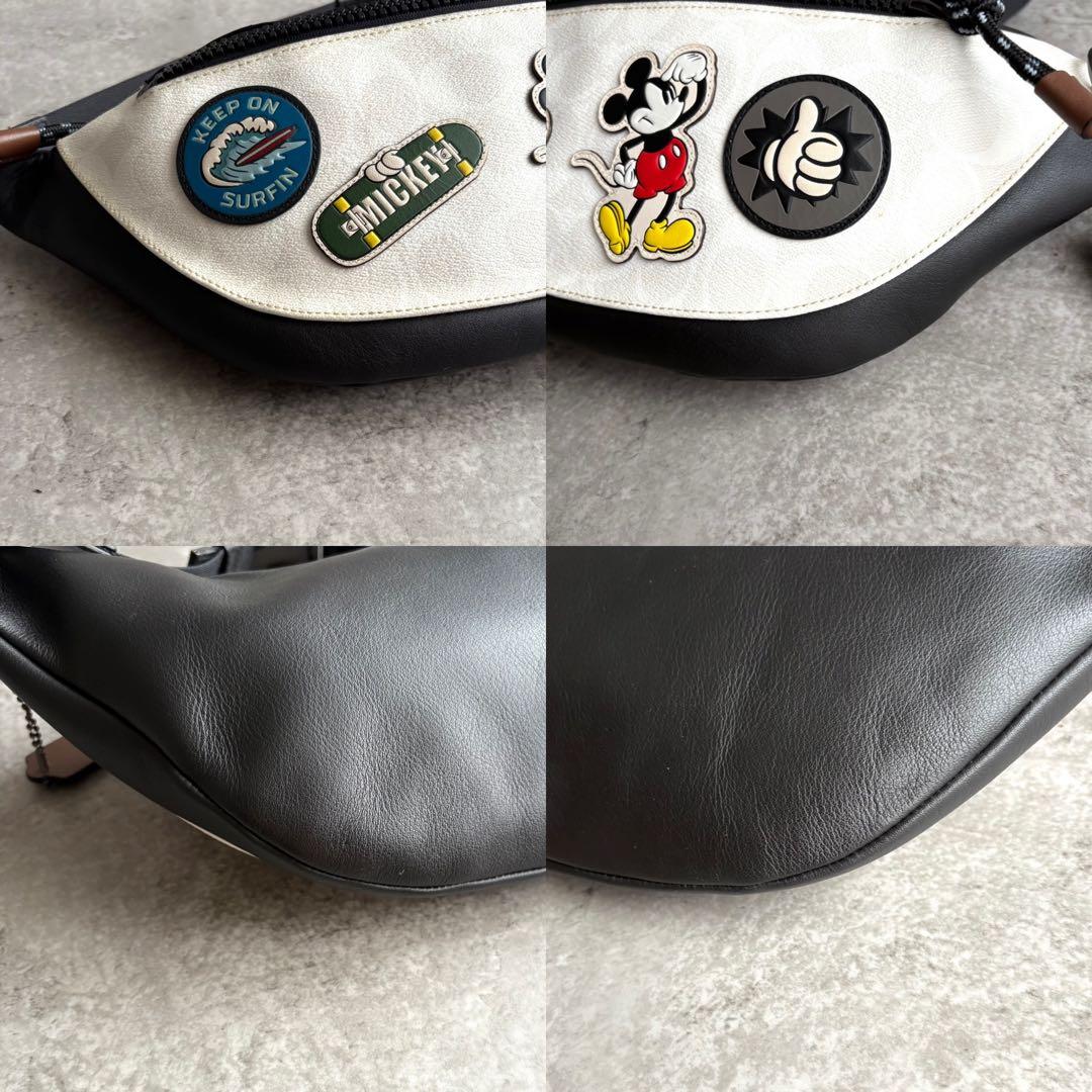 あき様】COACH シグネチャー ディズニー ミッキー コラボ ボディバッグ