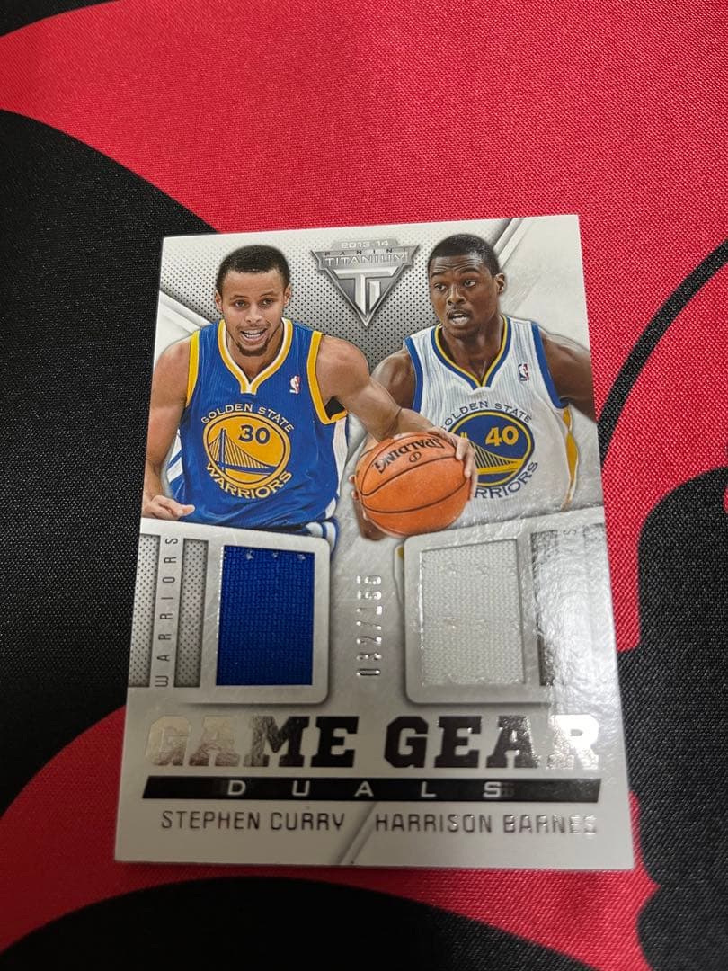 nbaカード ステフィンカリー、ハリソンバーンズジャージカード