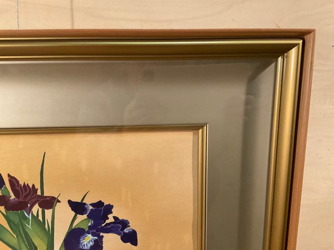 小倉遊亀 「洋壺」 木版画 刷り込みサイン・落款・作品証明シール有り