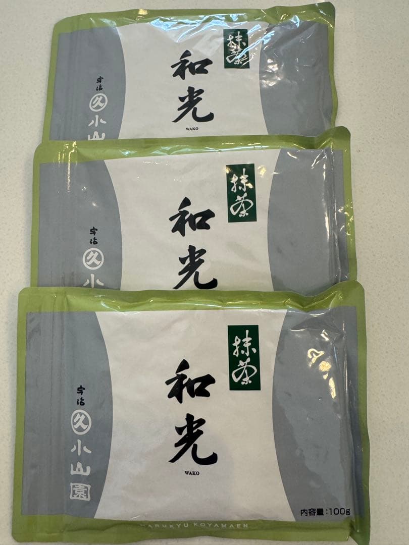 丸久小山園 和光 抹茶 100g3袋 抹茶 宇治 丸久小山園 和光 40g 袋入（わこう） 薄茶 茶道 京都産 粉末