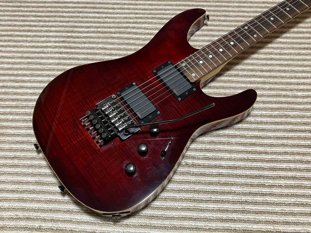 ギター YU SCHECTER NV-IV-24-FM / AS-LTD RED