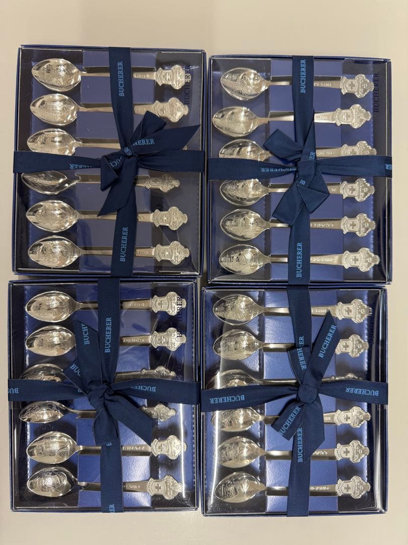 ROLEX ロレックス BUCHERER カトラリー スプーンセット×4 来店買取】BUCHERER(ブッフェラー/ブッヘラー) ノベルティ ROLEX
