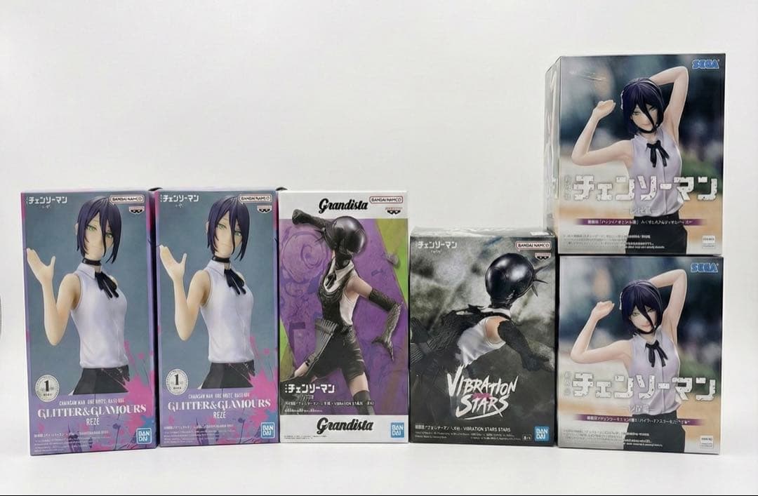 【新品未開封/6個セット】チェンソーマン レゼ&ボム フィギュアセット