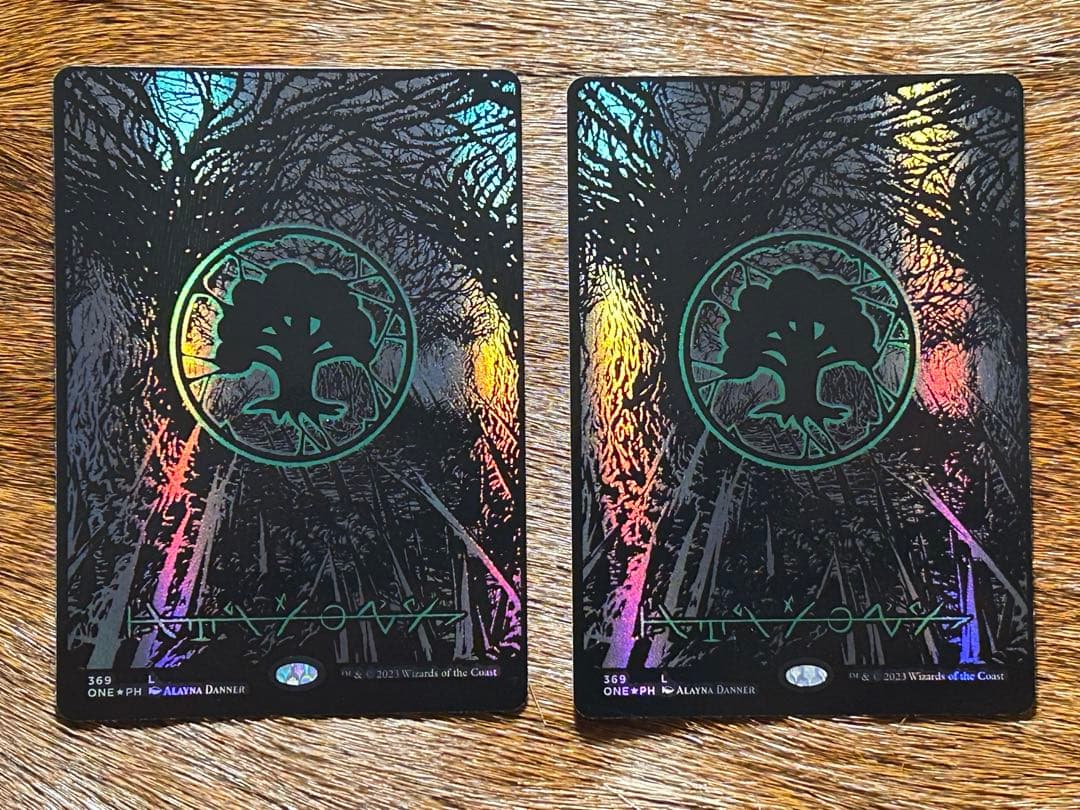 MTG 基本土地 各種2枚セット オイルスリック Foil プロモ - メルカリ