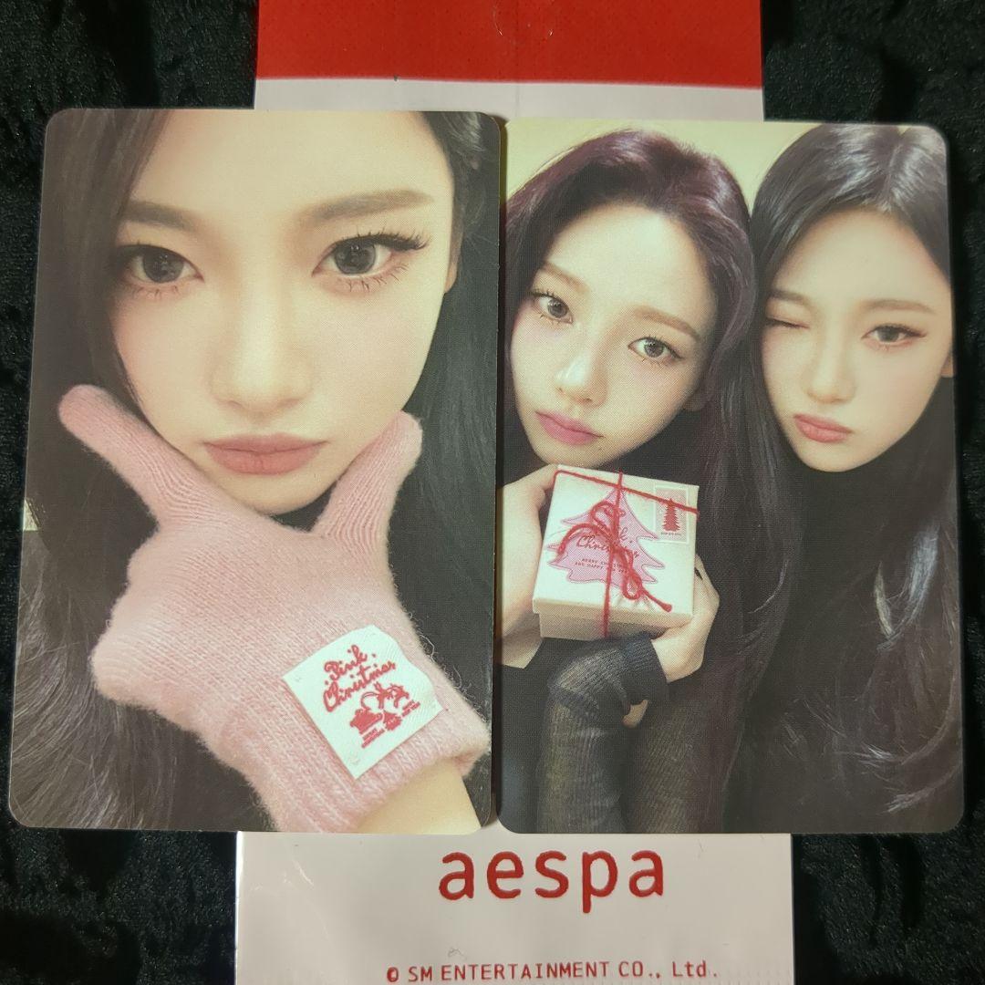 aespa カリナ ニンニン ケミ トレカPINK CHRISTMAS 2種 - メルカリ