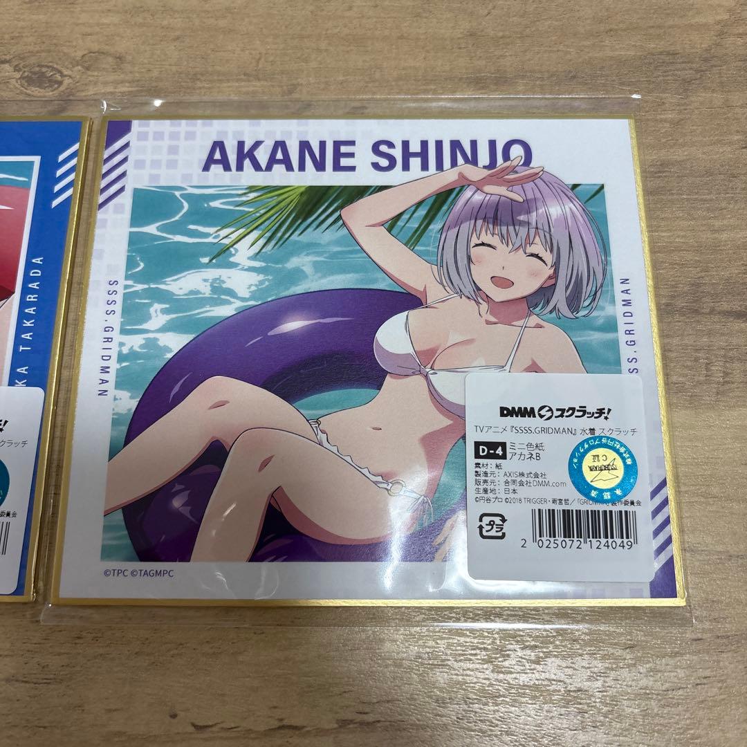 SSSS.GRIDMAN DMMスクラッチ 水着 色紙 新条アカネ 宝多六花 - メルカリ