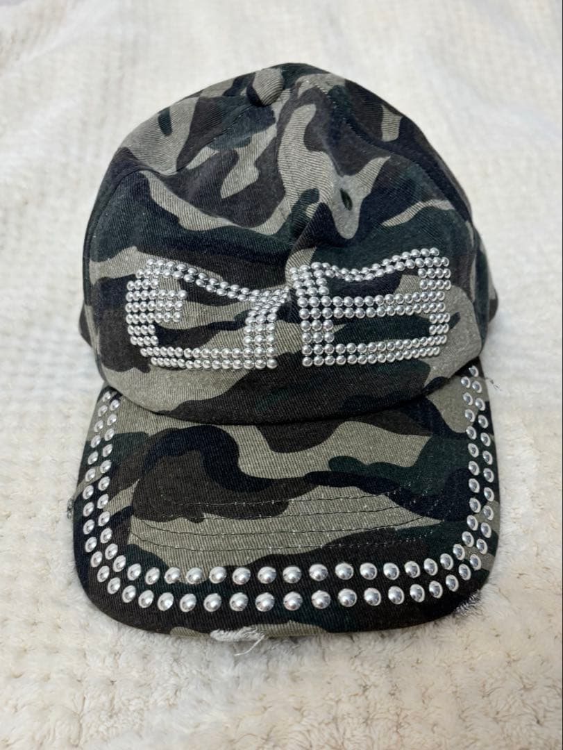 BEEDEN 迷彩柄 ストーン付き キャップ