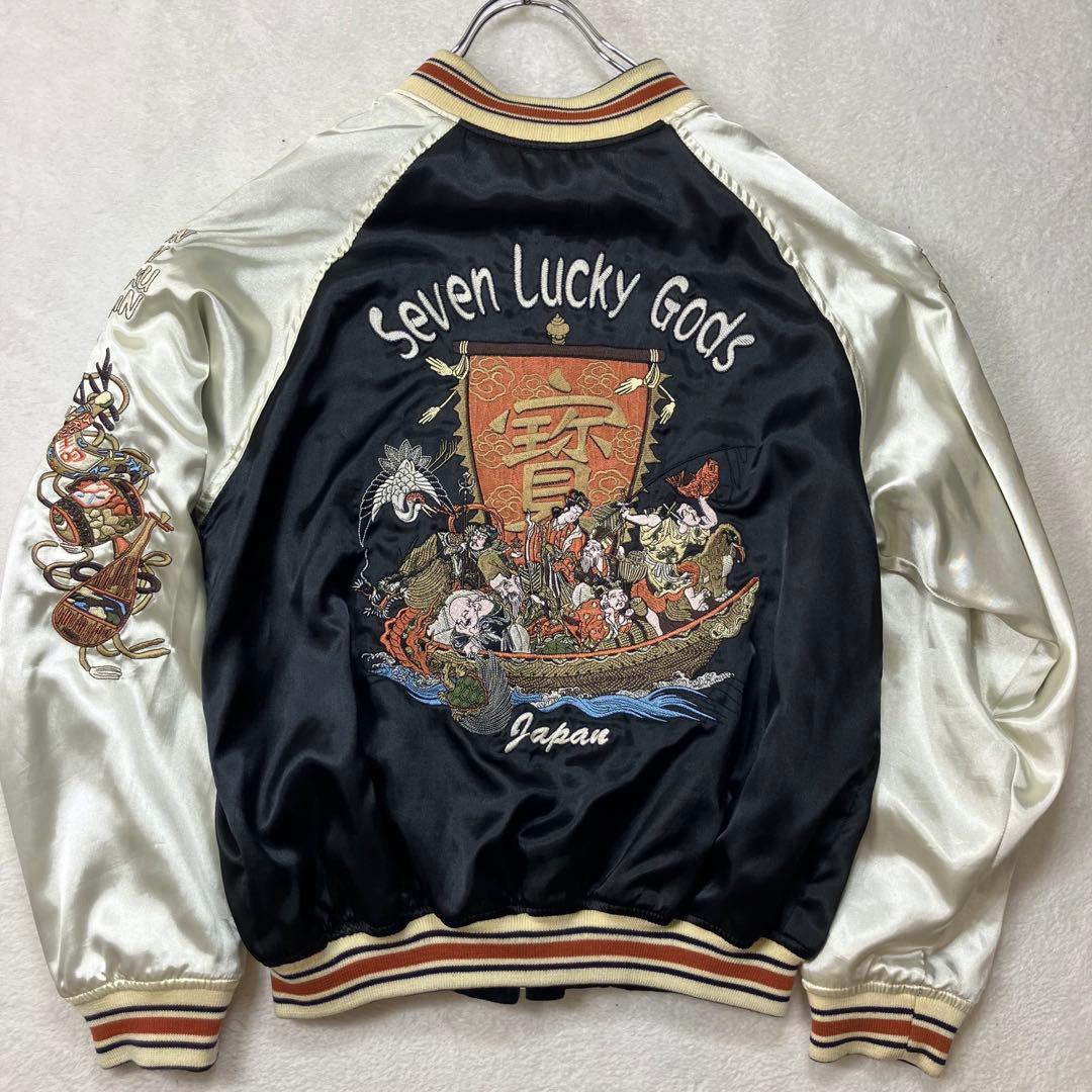 爆裂爛漫娘 TEDMAN リバーシブルスカジャン『桜と骸骨』『七福神』42(L